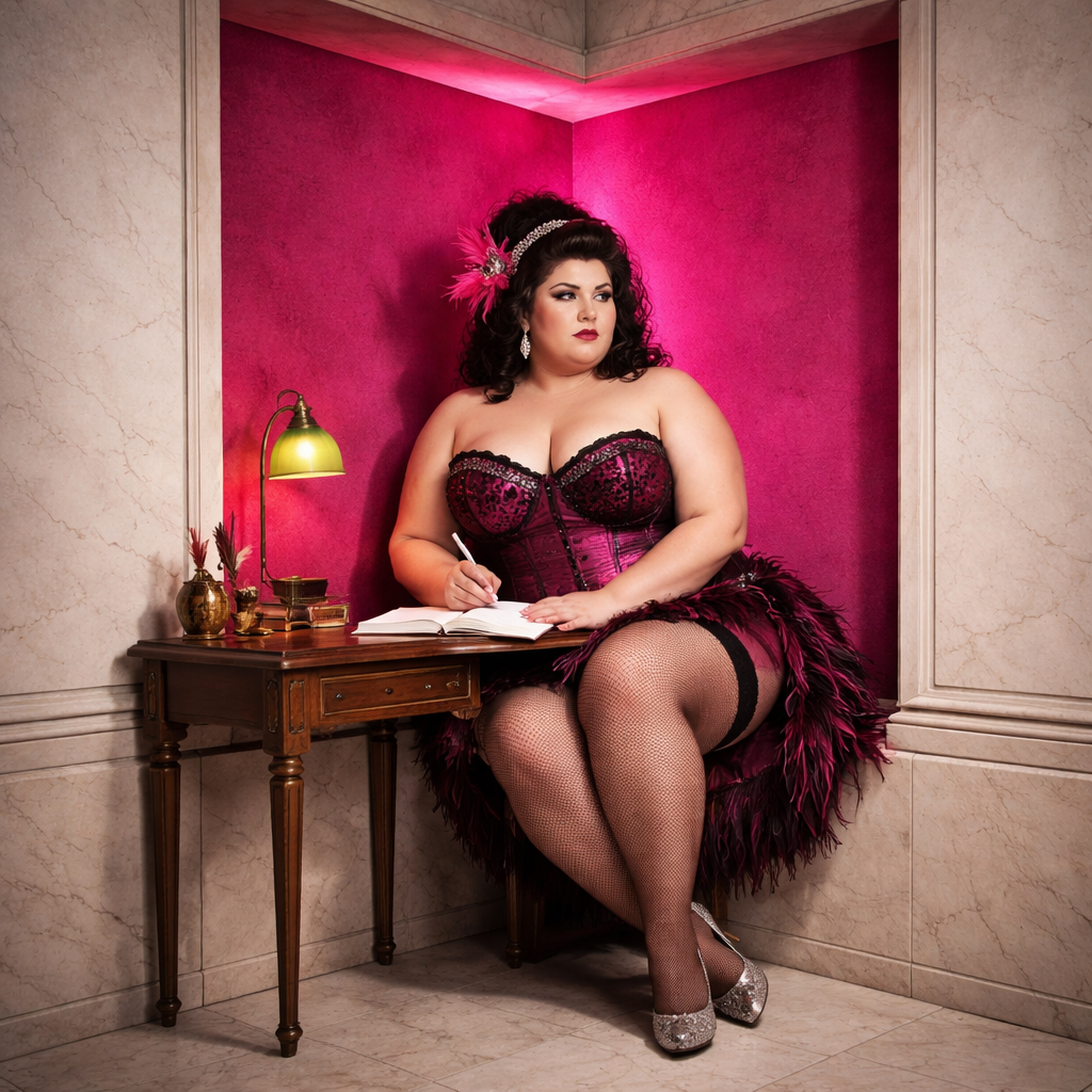 woman enjoying glamorous burlesque makeover in Chicago