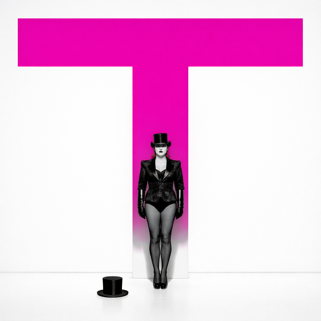 red curtain stage set for Chicago cabaret performance